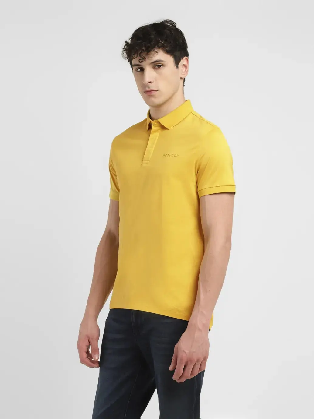 Men's Redloop Solid Slim Fit Polo T-Shirt 4