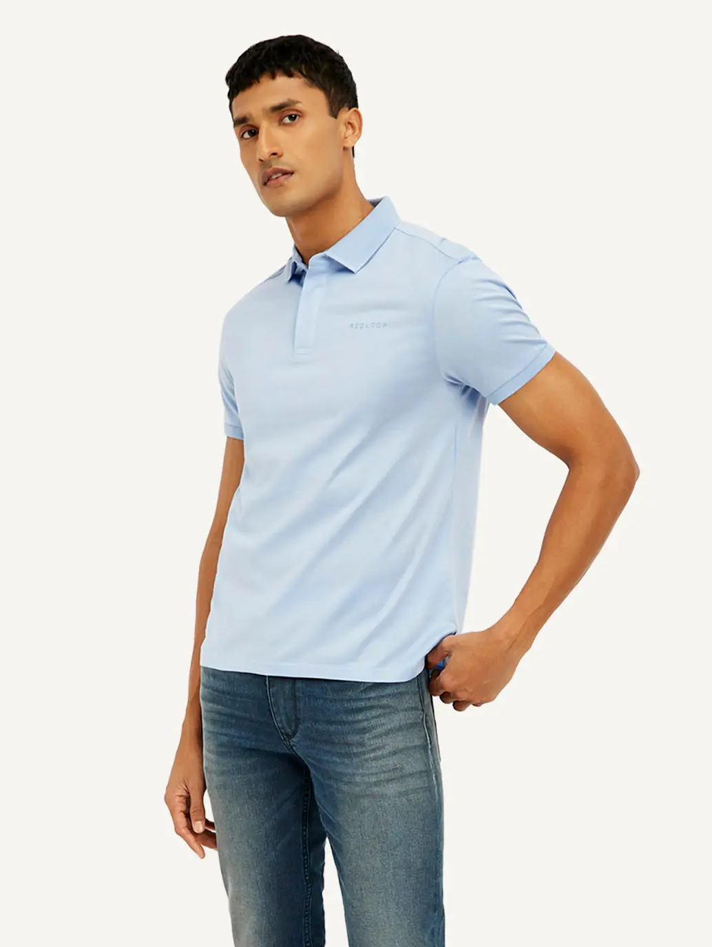 Men's Redloop Solid Ultra Soft Polo T-Shirt 1