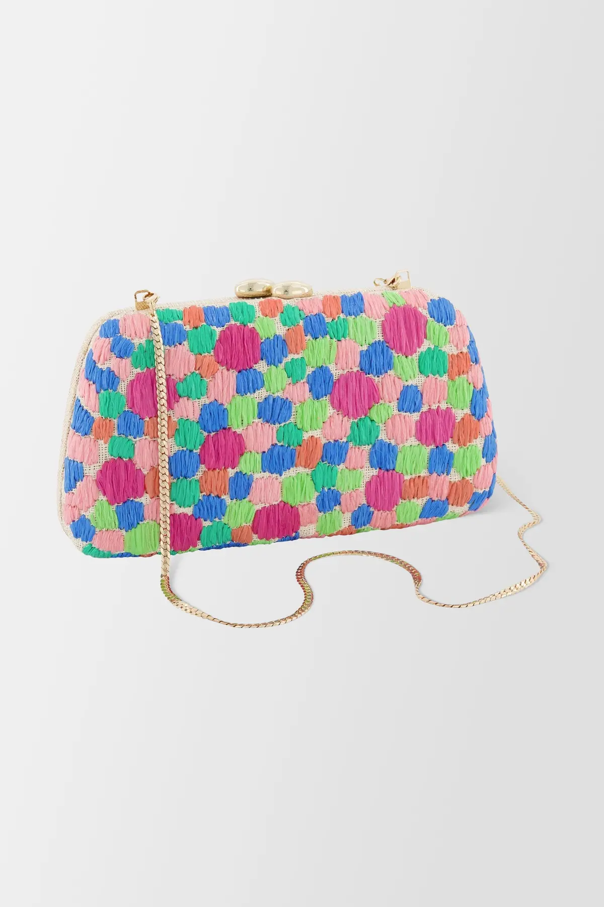 Serpui Natural/Multicolor Tina Polkadots Bag 1