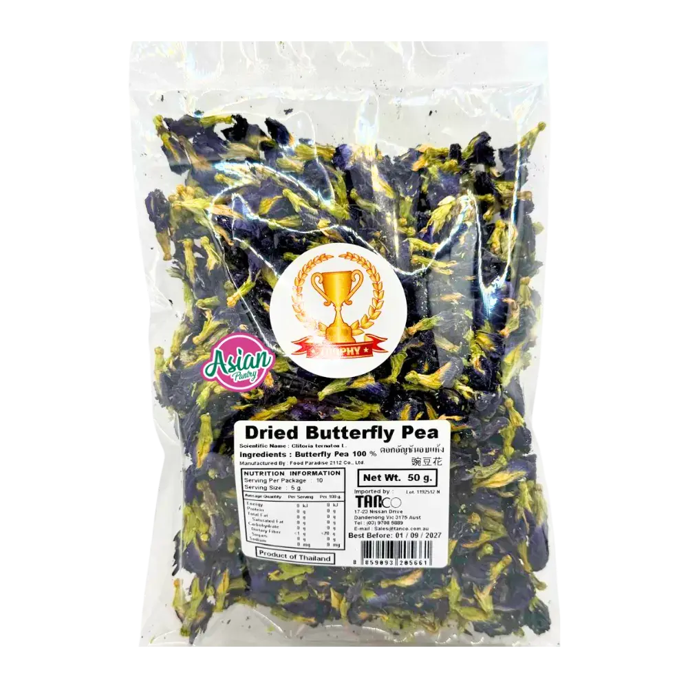 Trophy Dried Butterfly Pea Flower Tea 50G 1