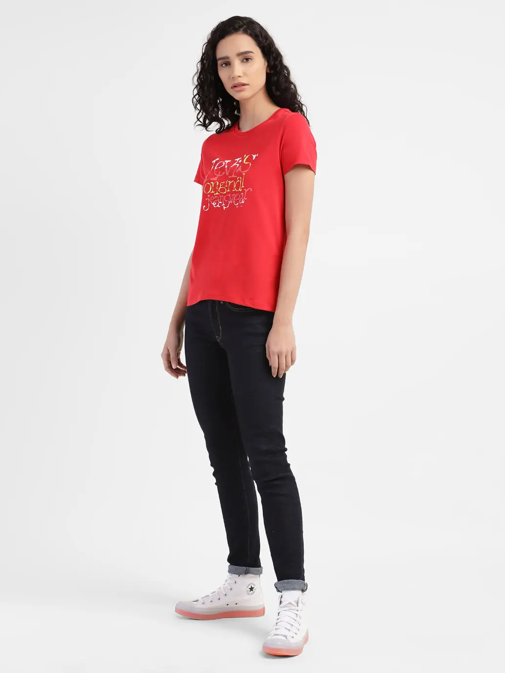 Women's 711 Blue Skinny Fit Mid Rise Jeans 1