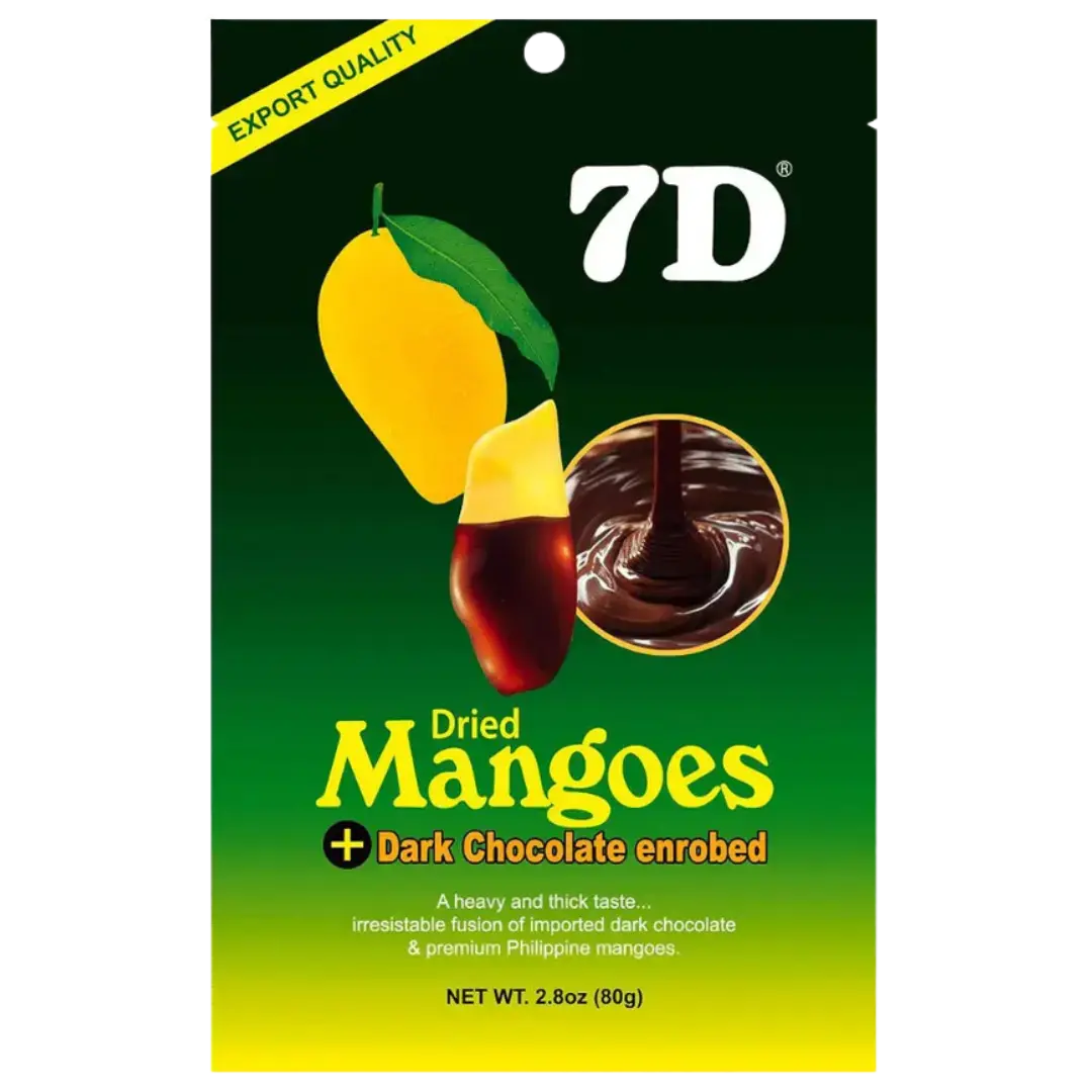 7D Dried Mangoes With Dark Chocolate Enrobed  80G 1