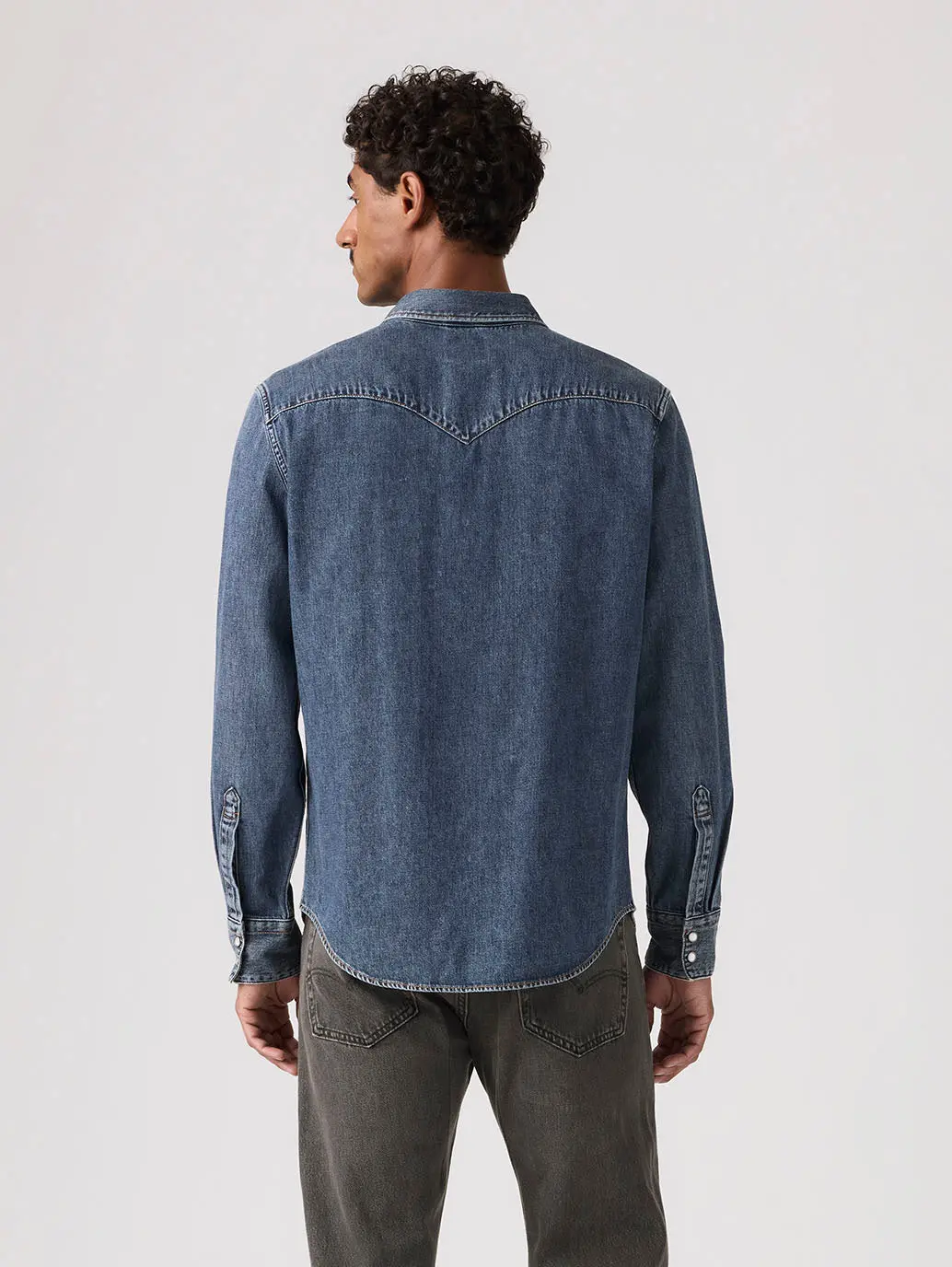 Men's Barstow Standard Fit Western Denim Shirt 3