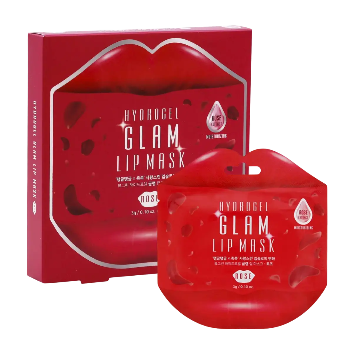 Beauugreen Hydrogel Glam Lip Mask Rose 3G 1