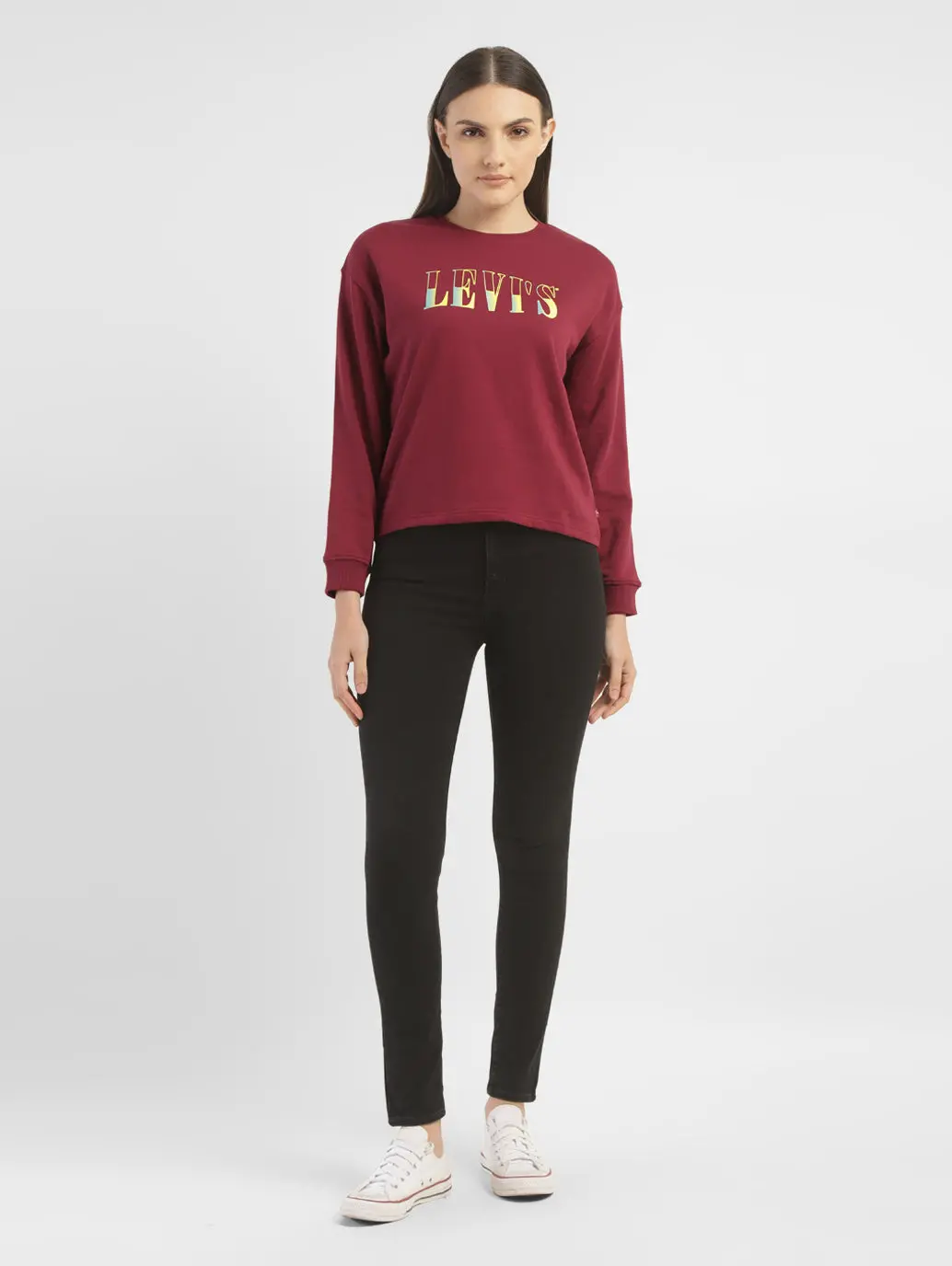 Women's Conversational Crew Neck Sweatshirt 1