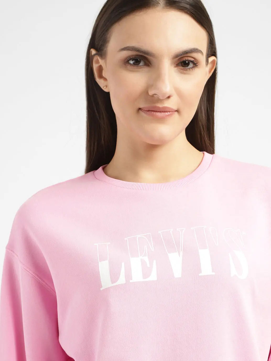 Women's Brand Logo Crew Neck Sweatshirt 5