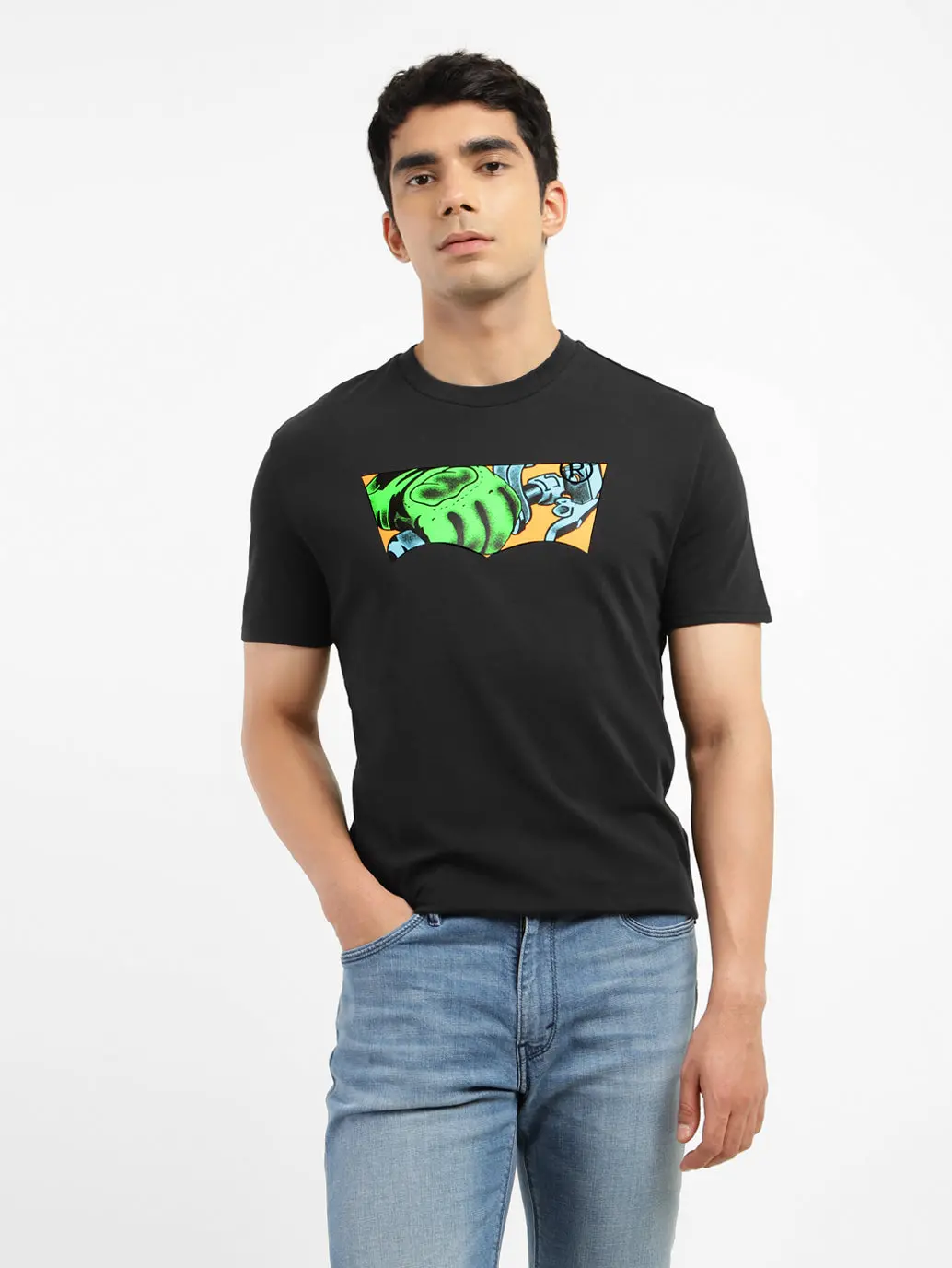 Men's Graphic Print Slim Fit T-Shirt 2