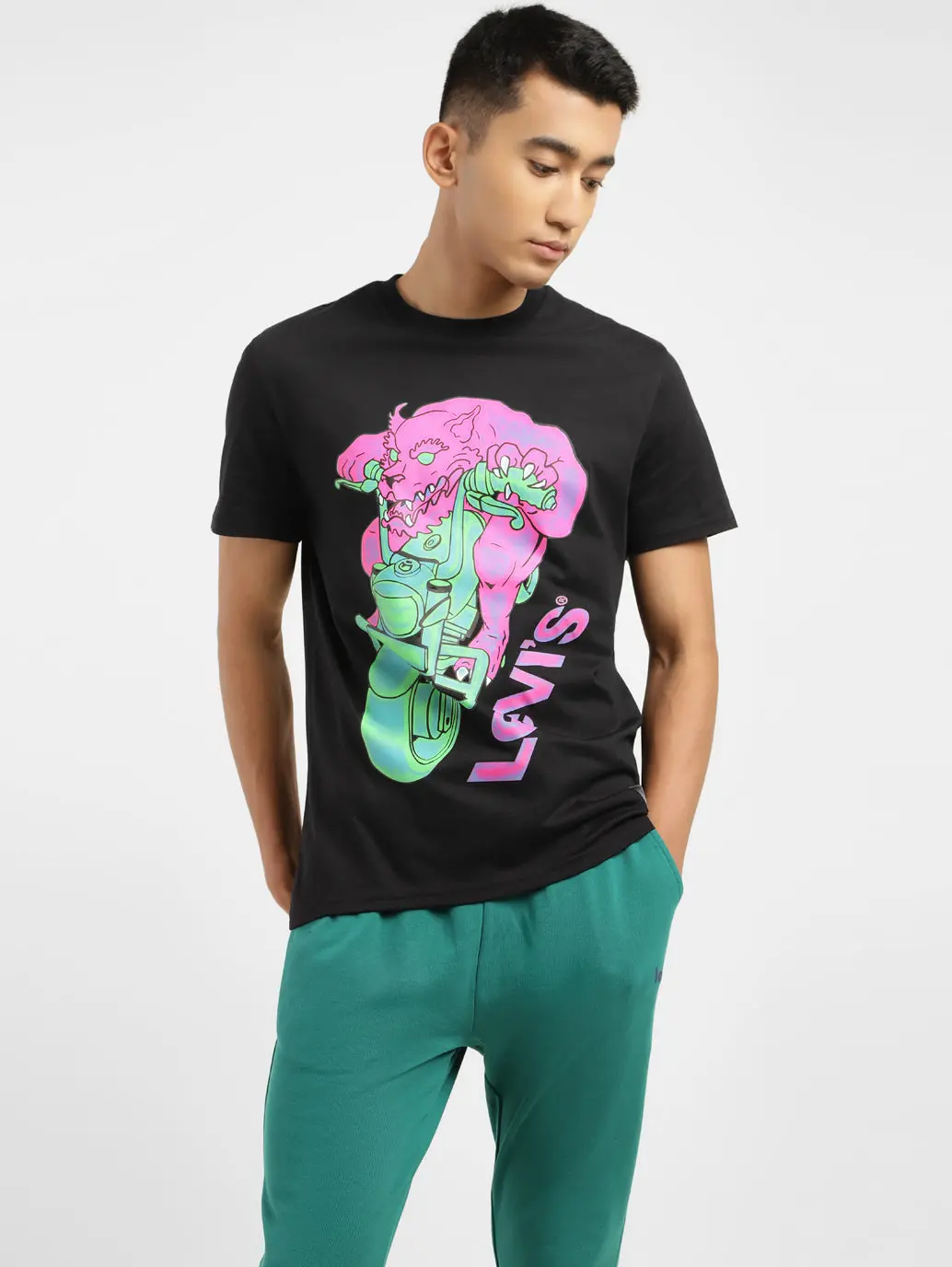 Men's Graphic Print Slim Fit T-Shirt 1