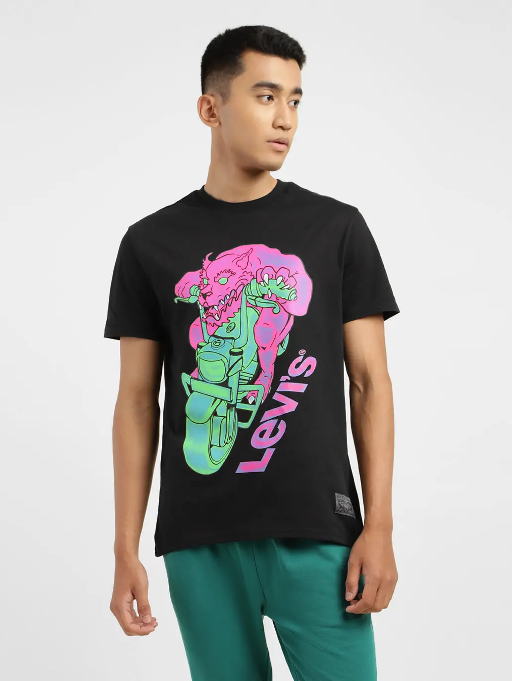 Men's Graphic Print Slim Fit T-Shirt 2
