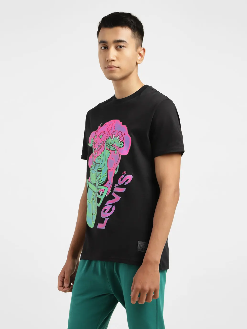 Men's Graphic Print Slim Fit T-Shirt 4