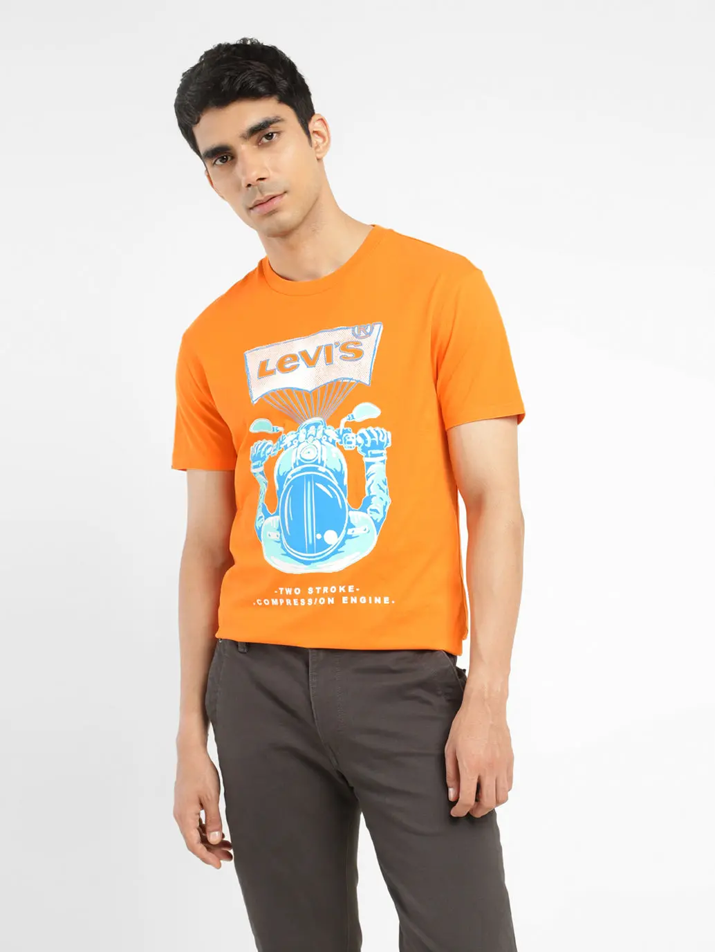 Men's Graphic Print Crew Neck T-Shirt 1