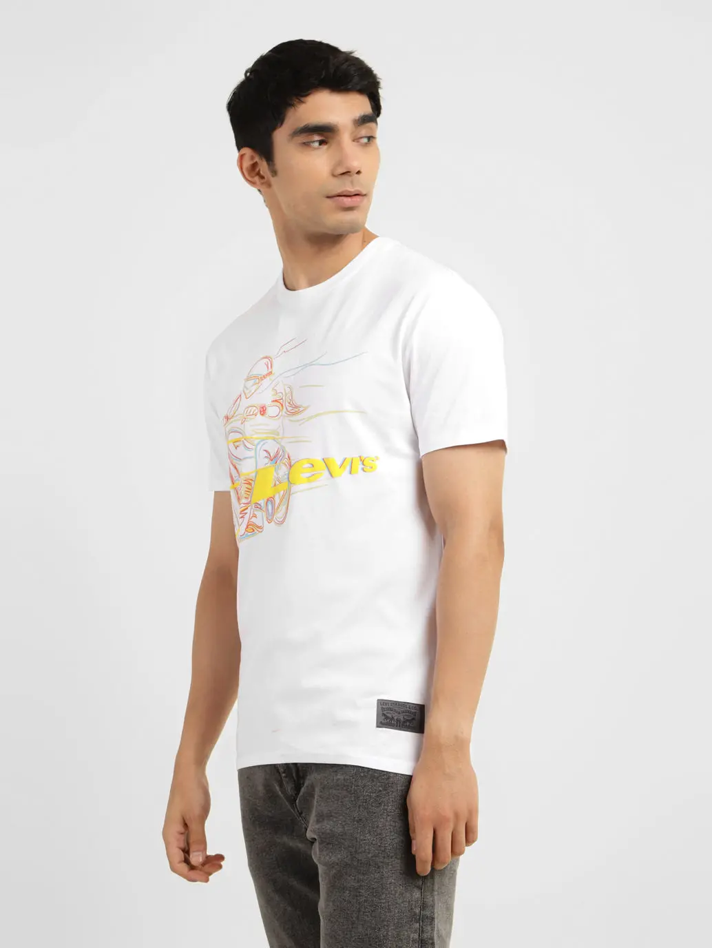 Men's Graphic Print Slim Fit T-Shirt 4