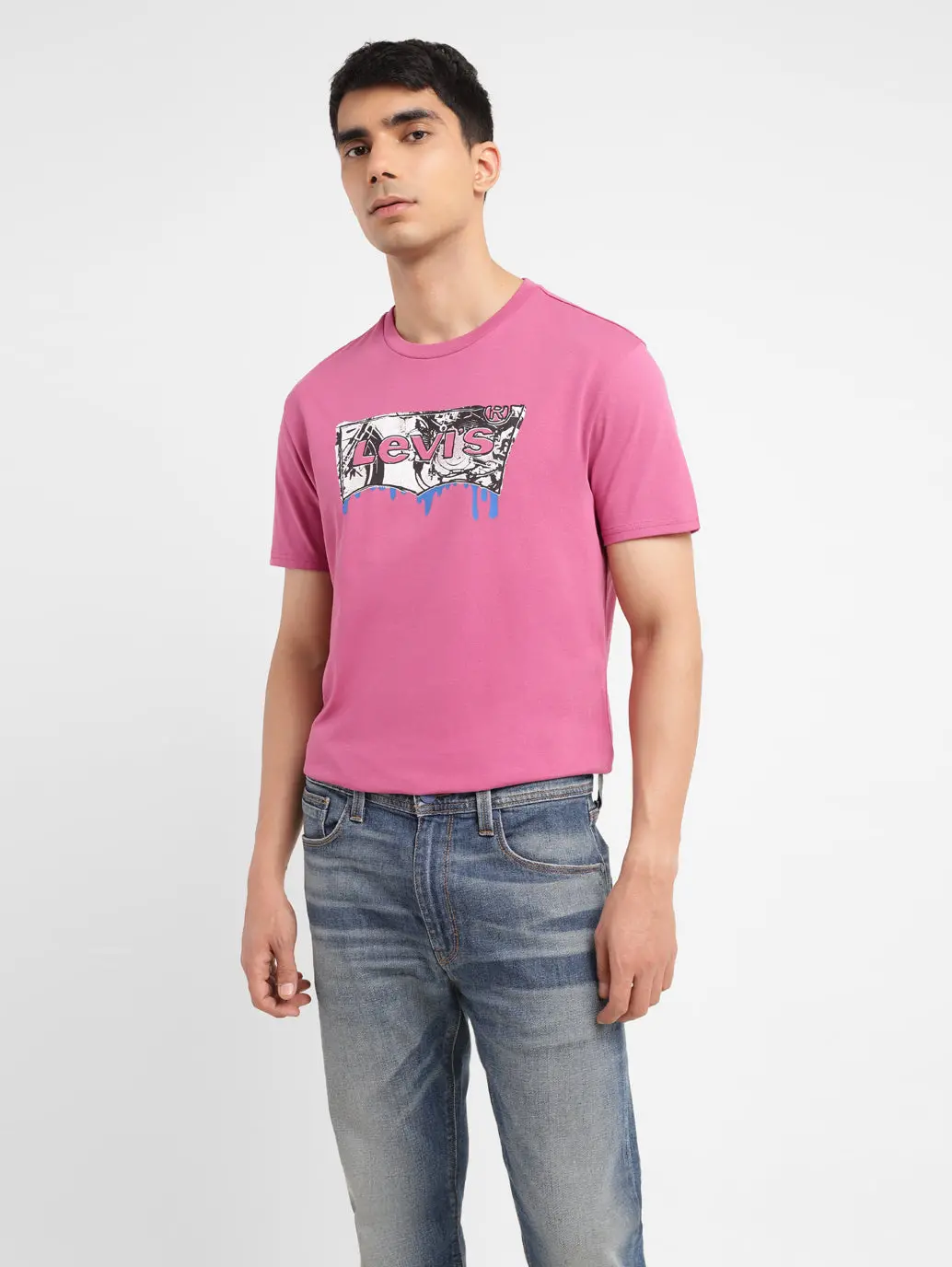 Men's Brand Logo Slim Fit T-Shirt 1