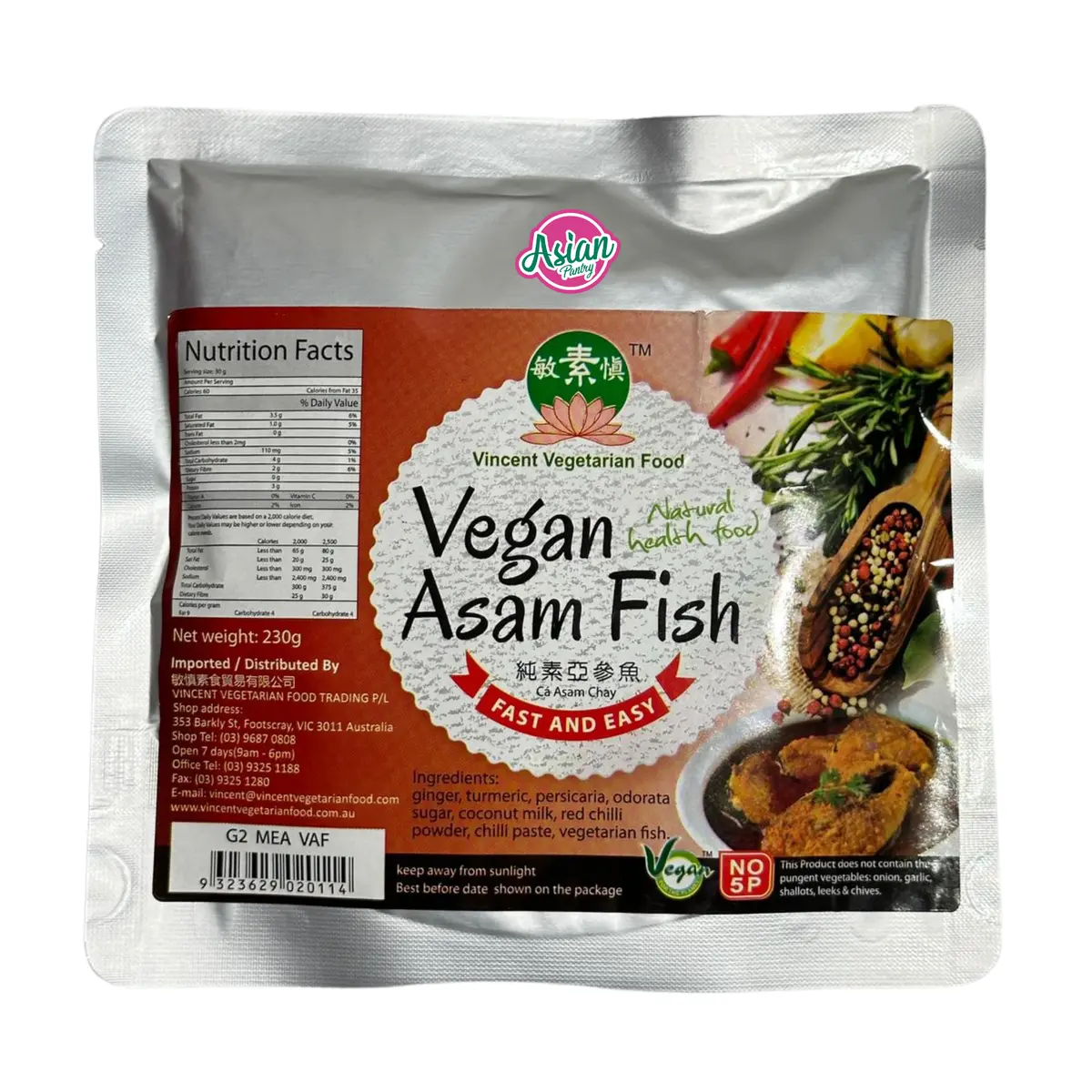 Vvf Vegan Asam Fish  230G 1