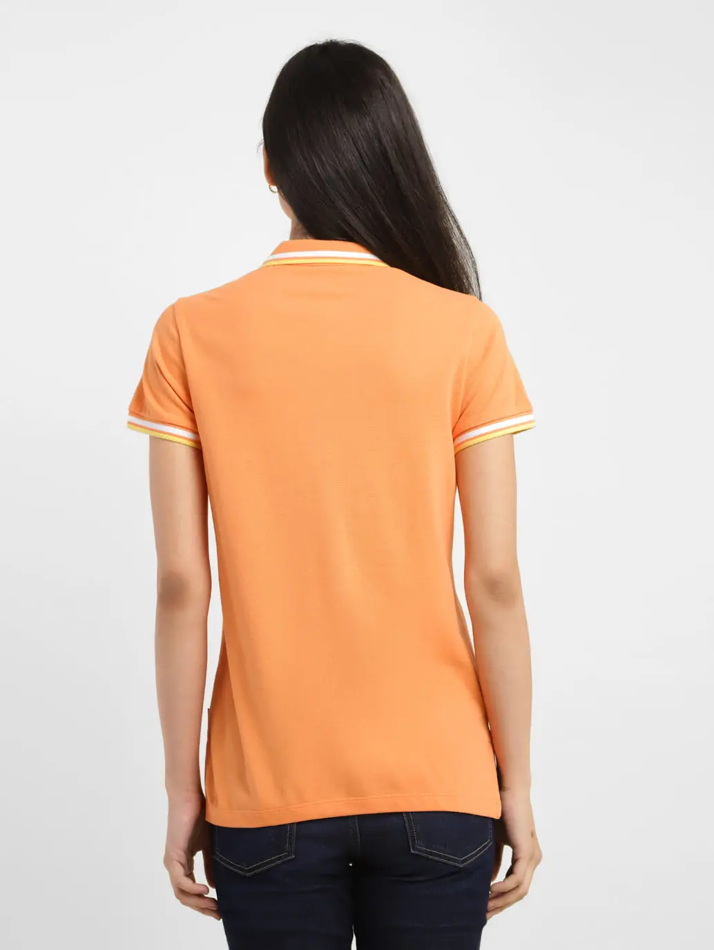Women's Solid Polo T-Shirt 3