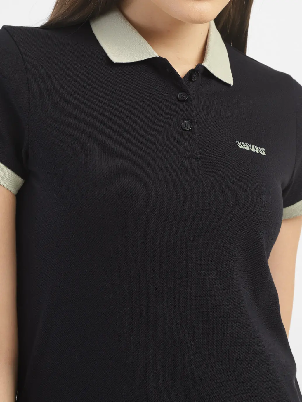 Women's Solid Polo T Shirt 5
