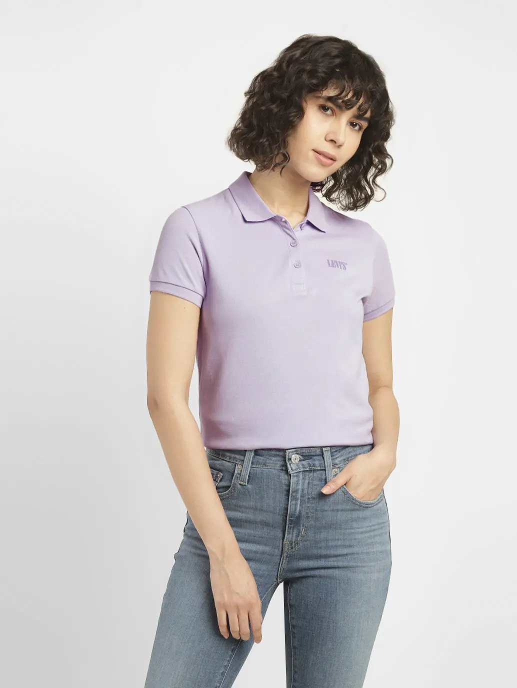Women's Solid Polo T-Shirt 1
