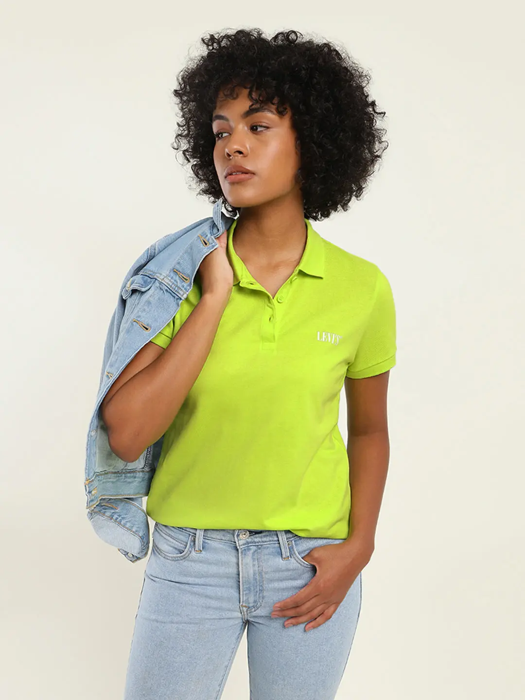 Women's Brand Logo Polo T-Shirt 1