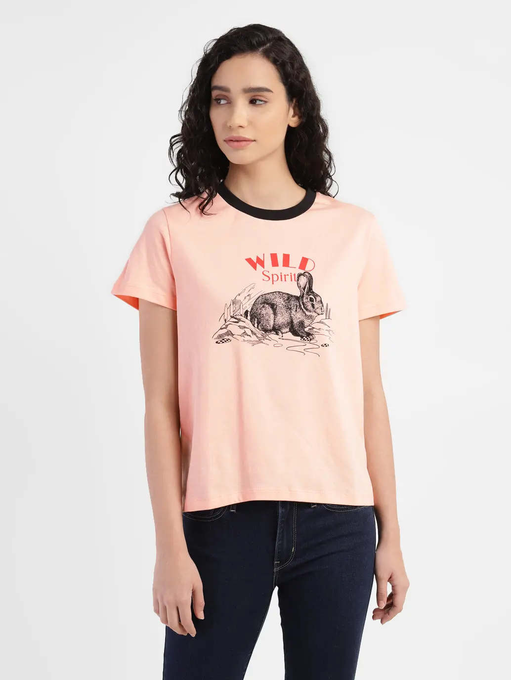 Women's Graphic Print Crew Neck T-Shirt 1