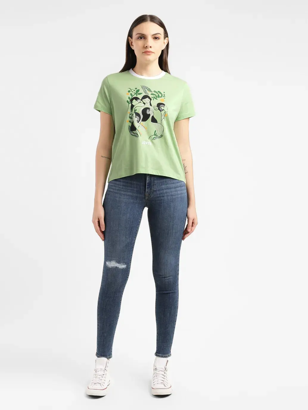 Women's Graphic Crew Neck T-Shirt 1