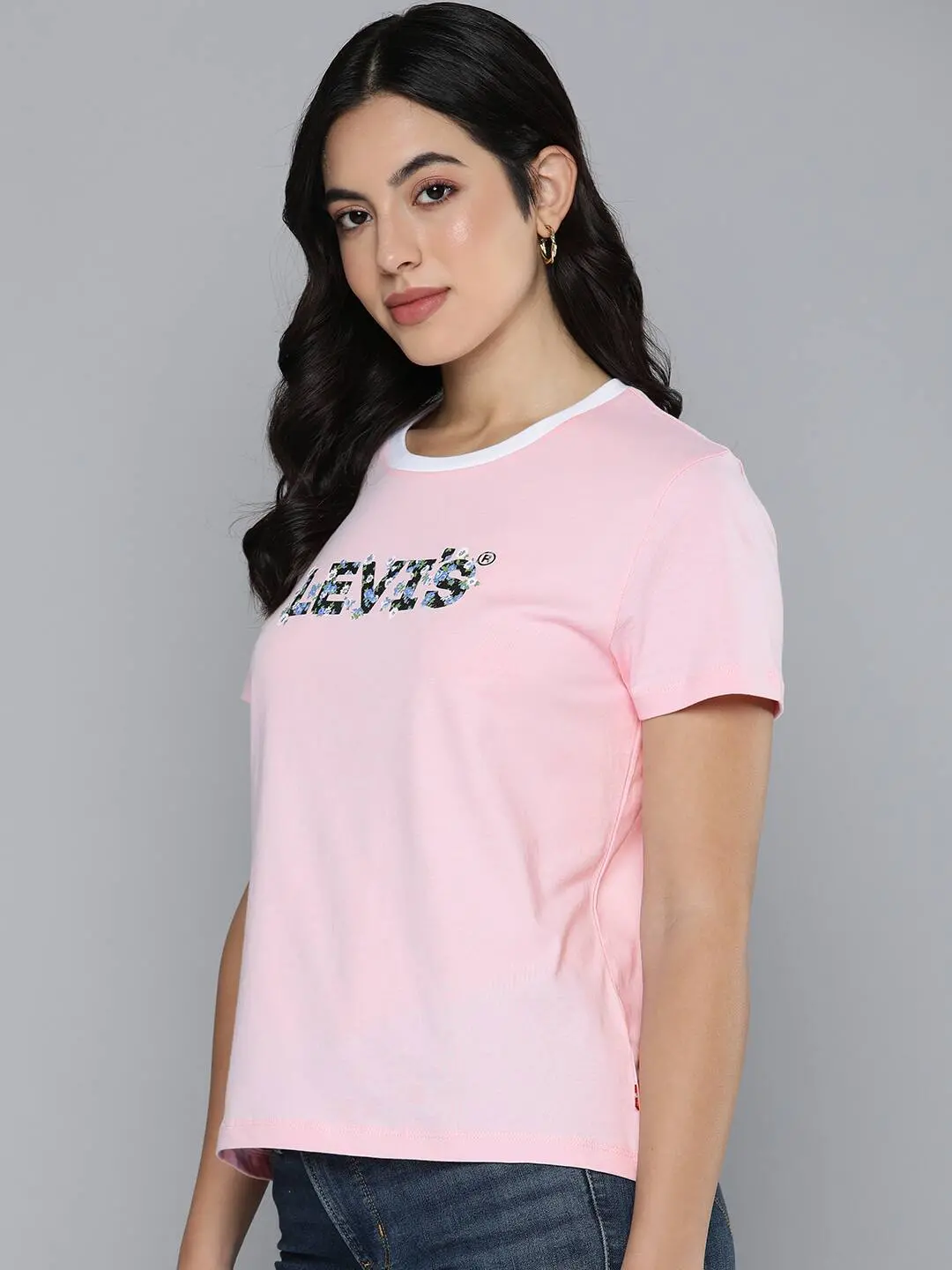 Women's Brand Logo Regular Fit T-Shirt 3