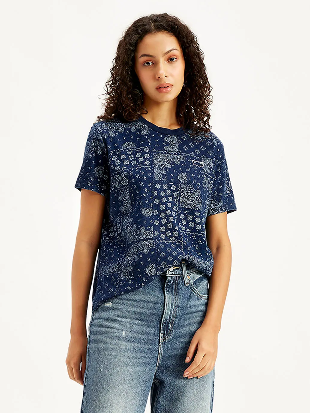 Women's Paisley Regular Fit T-Shirt 1
