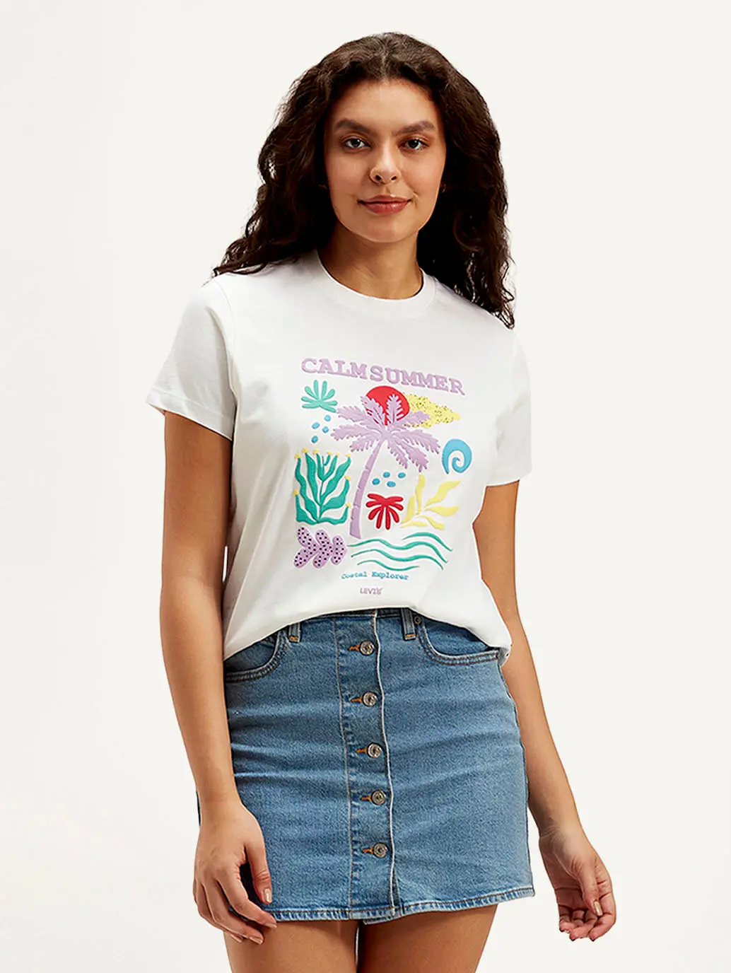 Women's Graphic Print Crew Neck T-Shirt 1