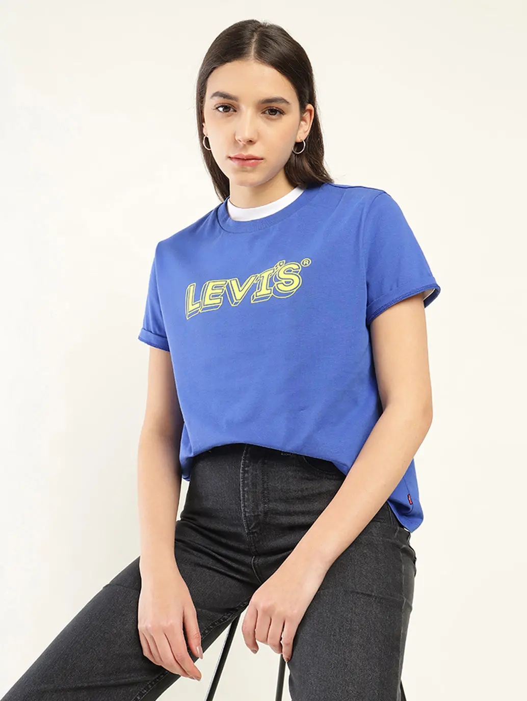 Women's Brand Logo Relaxed Fit T-Shirt 1