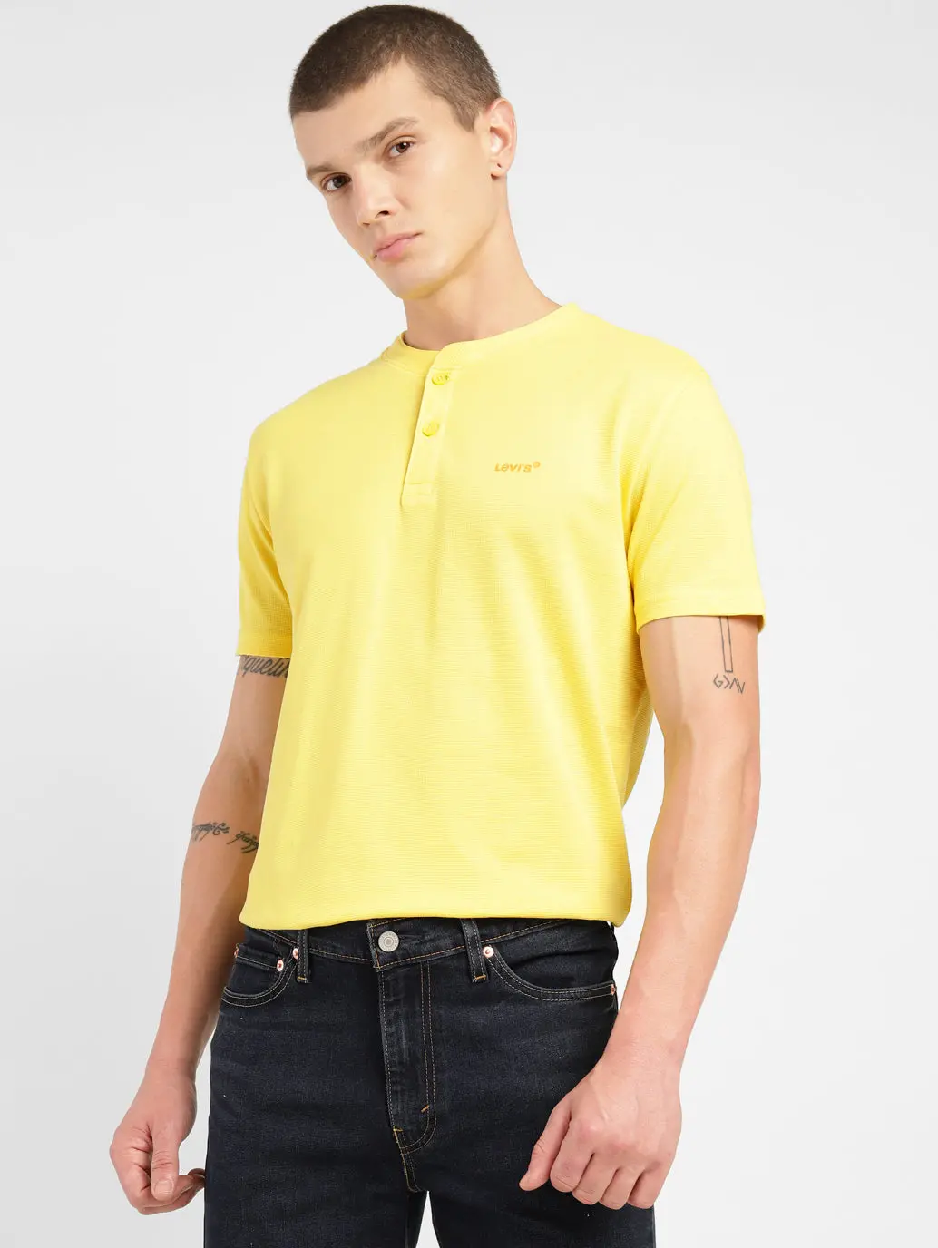 Men's Solid Henley T-Shirt 2
