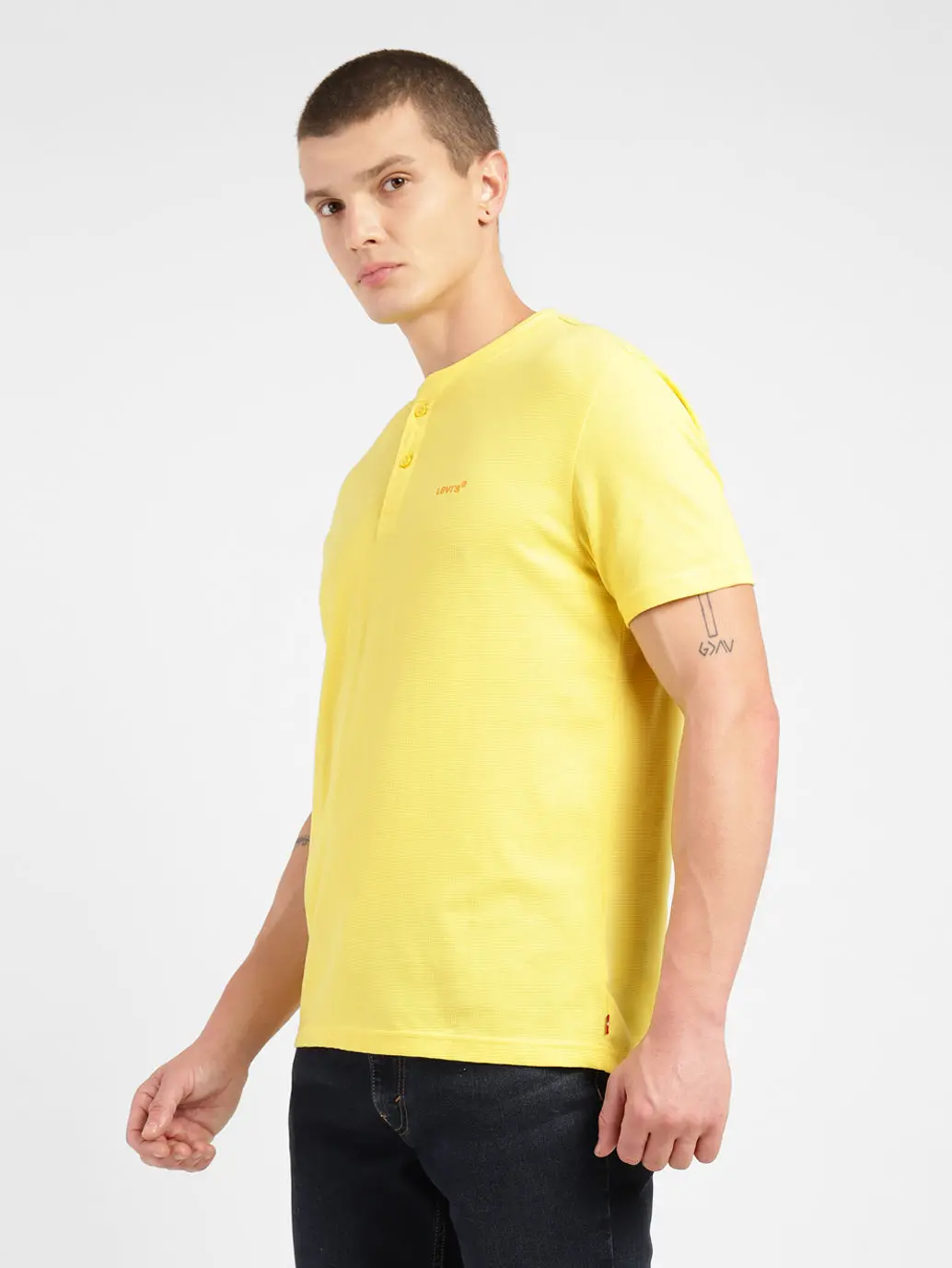 Men's Solid Henley T-Shirt 4