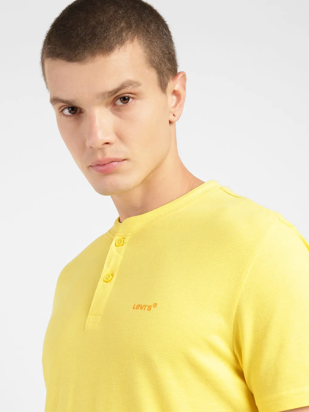 Men's Solid Henley T-Shirt 5