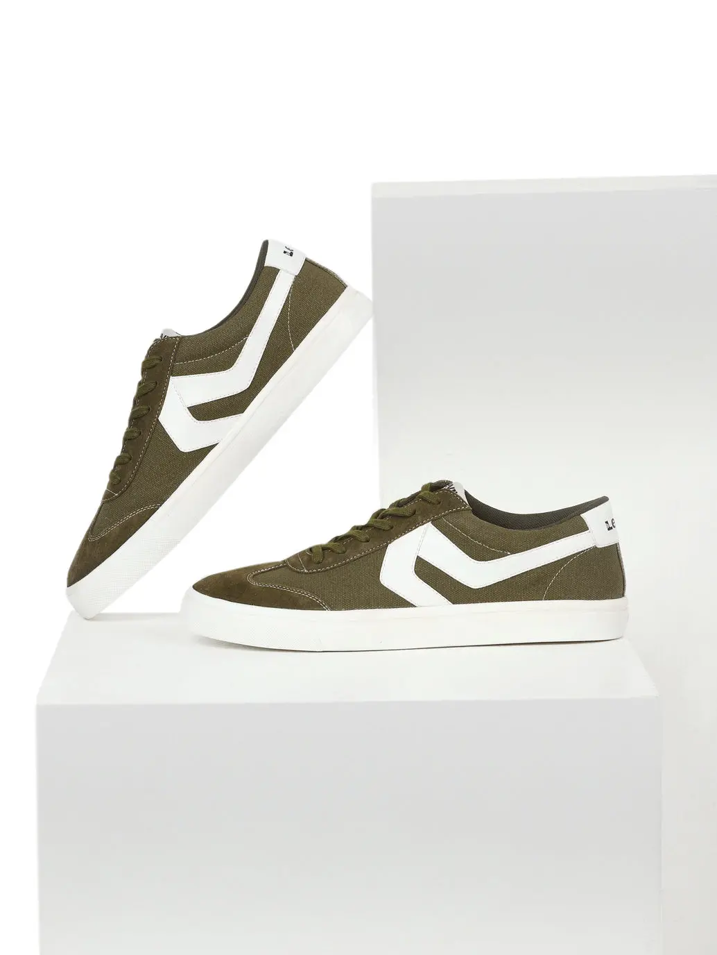 Men's Suede Olive Casual Shoes 2