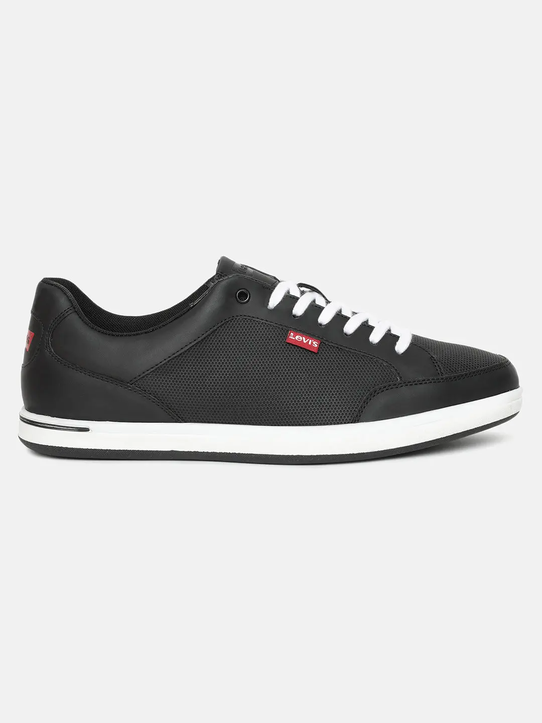 Men's Black Solid Shoes 2