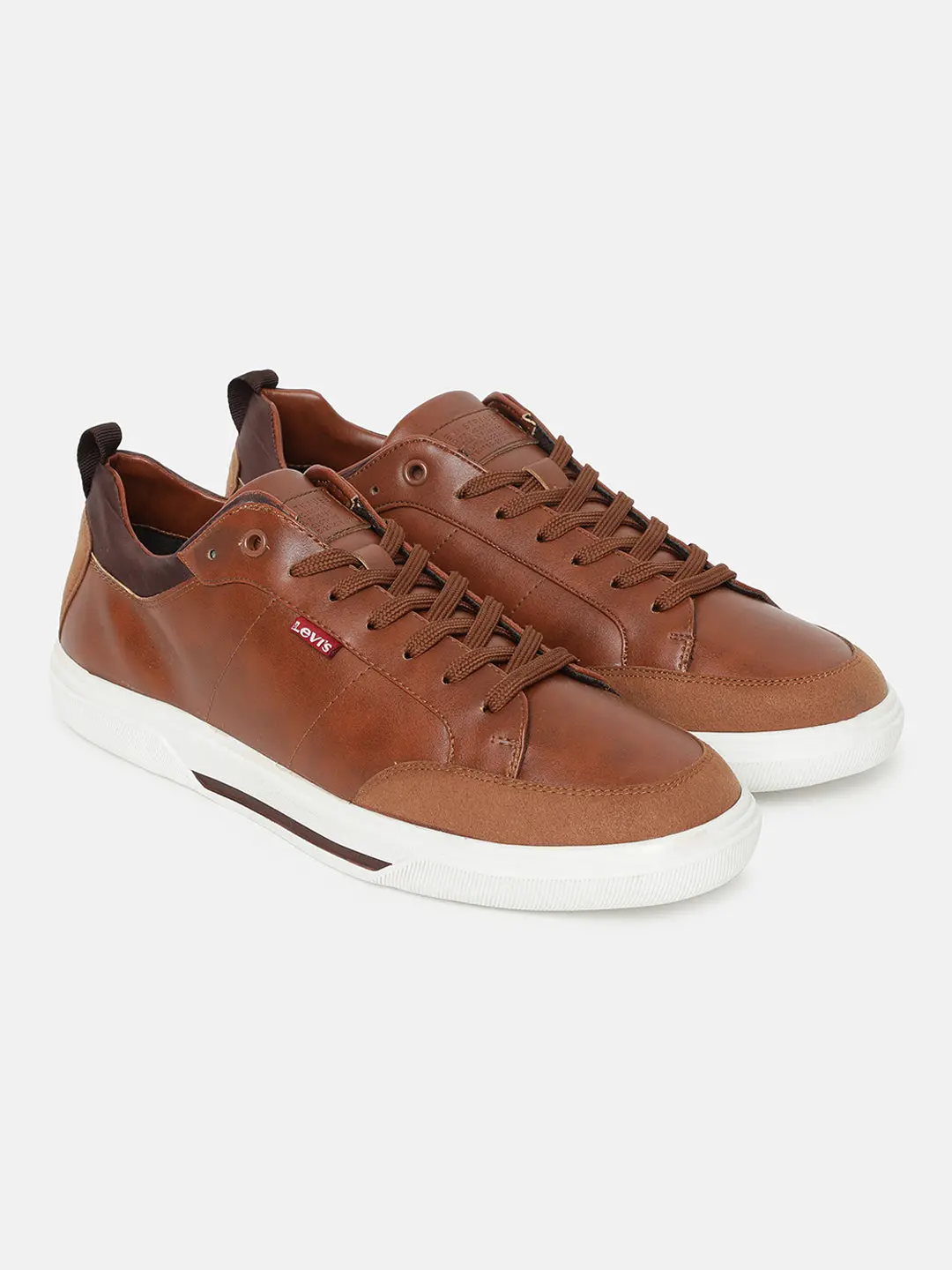 Men's Tan Solid Shoes 1