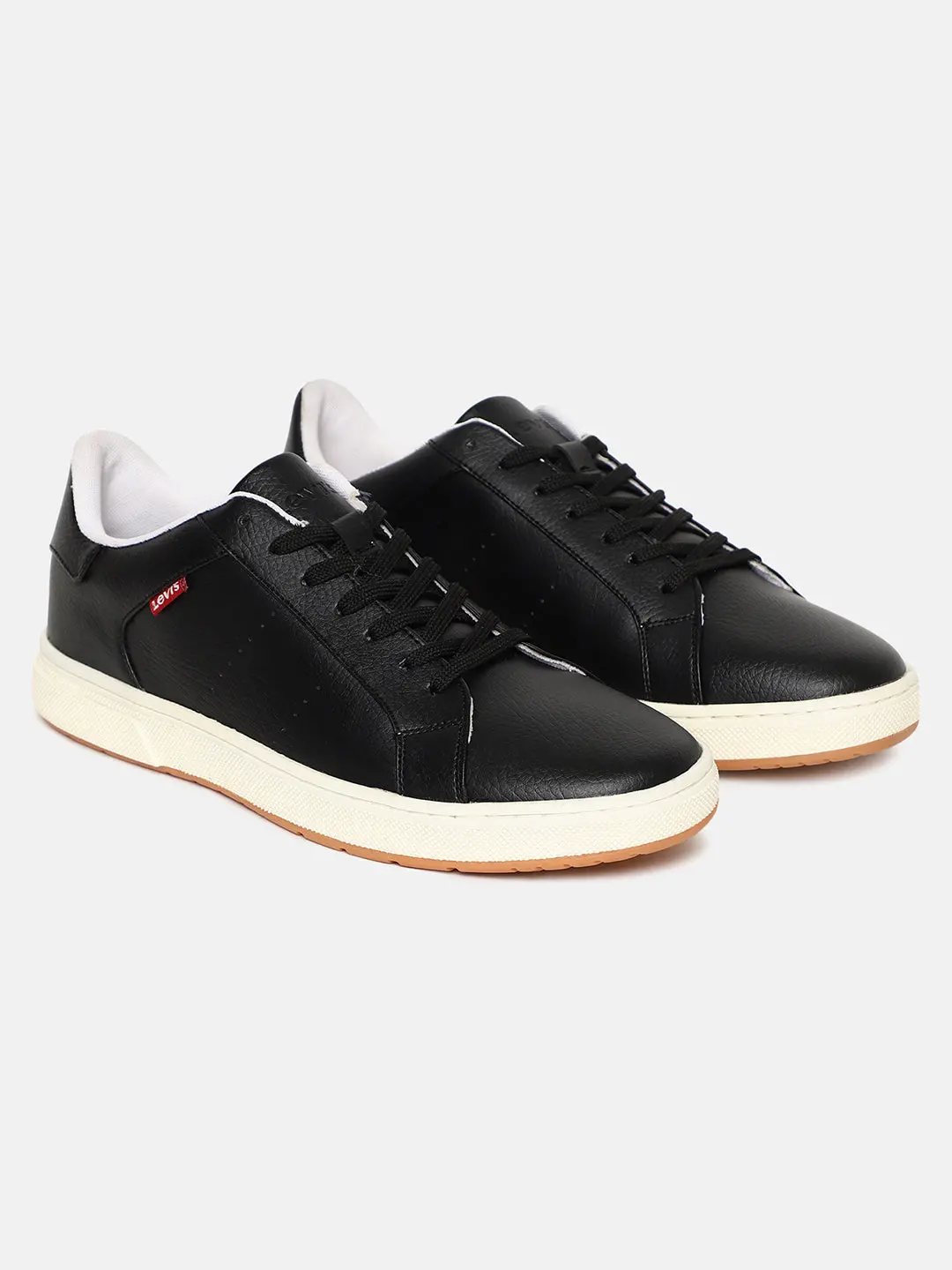 Men's Black Solid Shoes 1