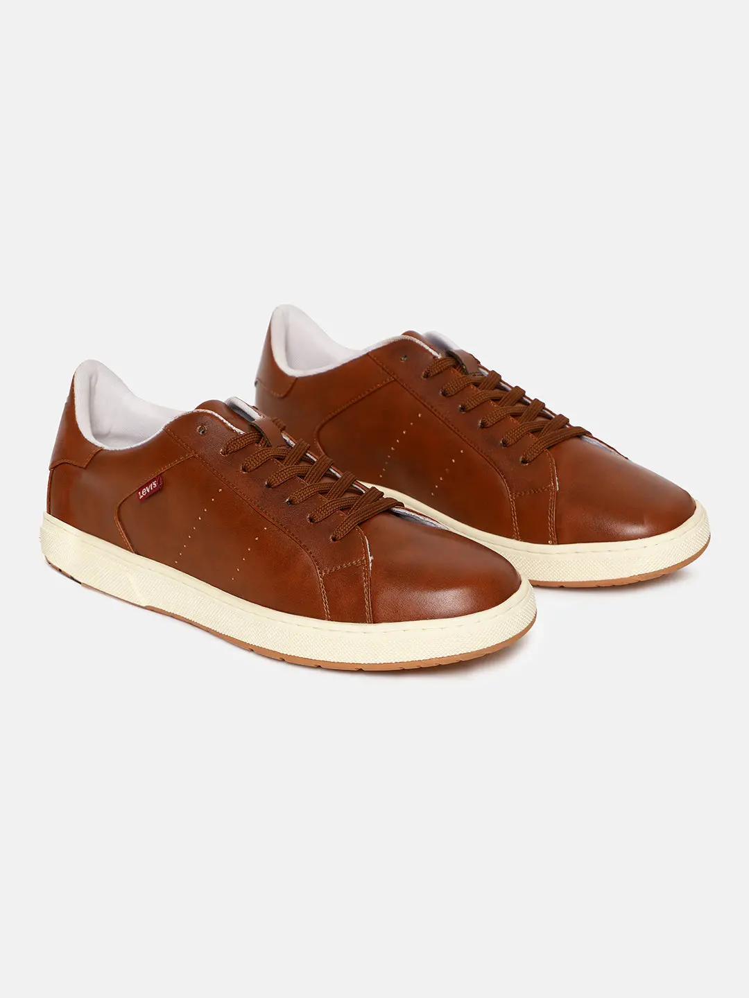 Men's Tan Solid Shoes 1
