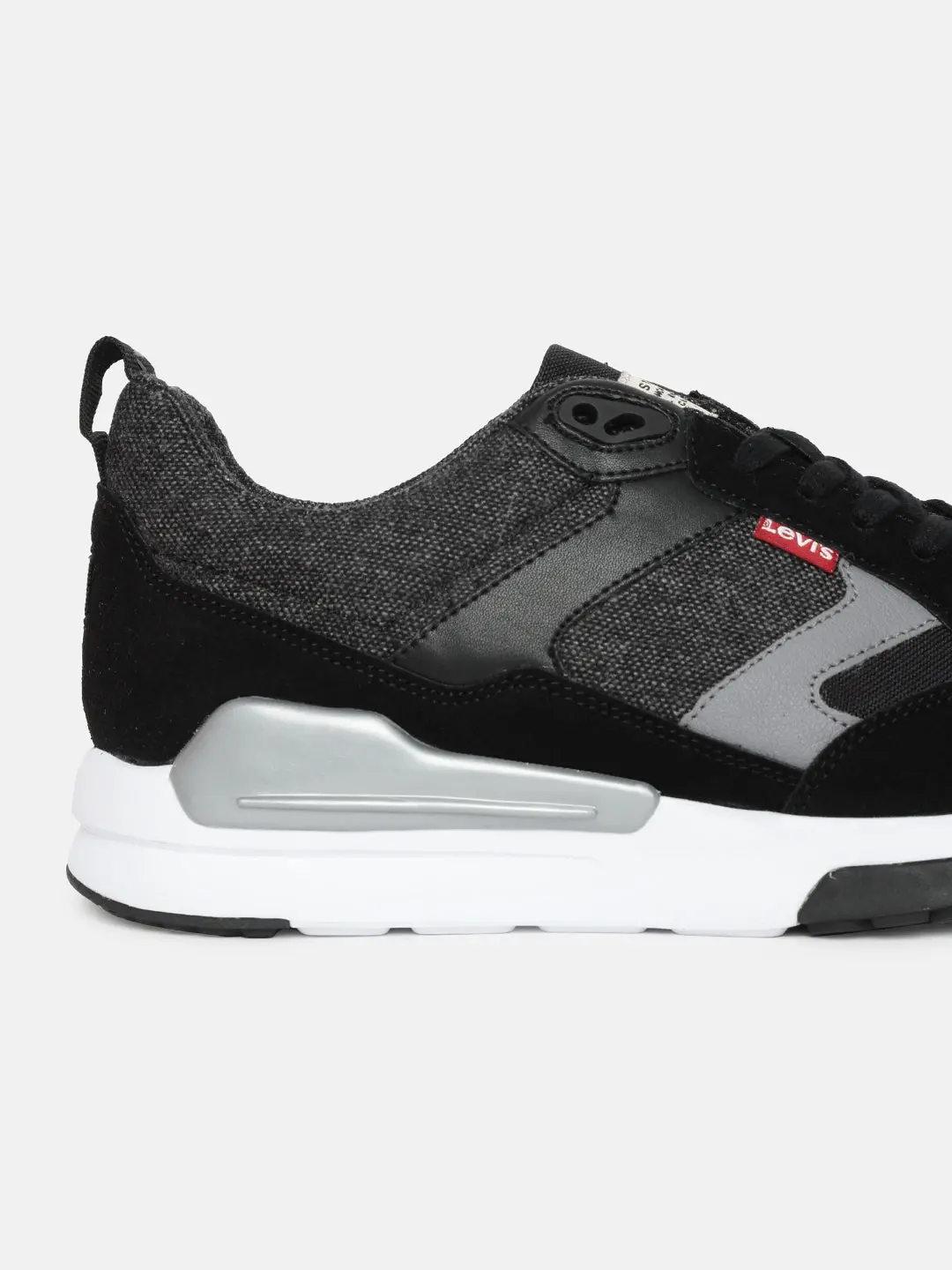 Men's Black And Grey Colorblock Shoes 2