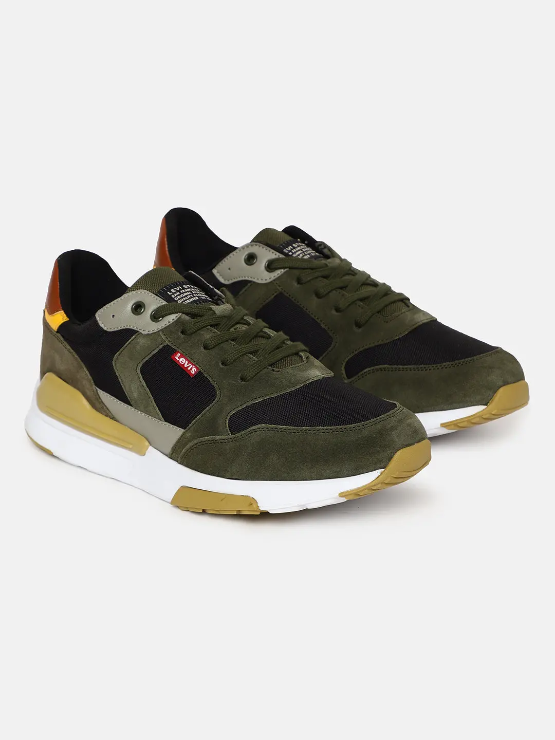 Men's Green Colorblock Shoes 1