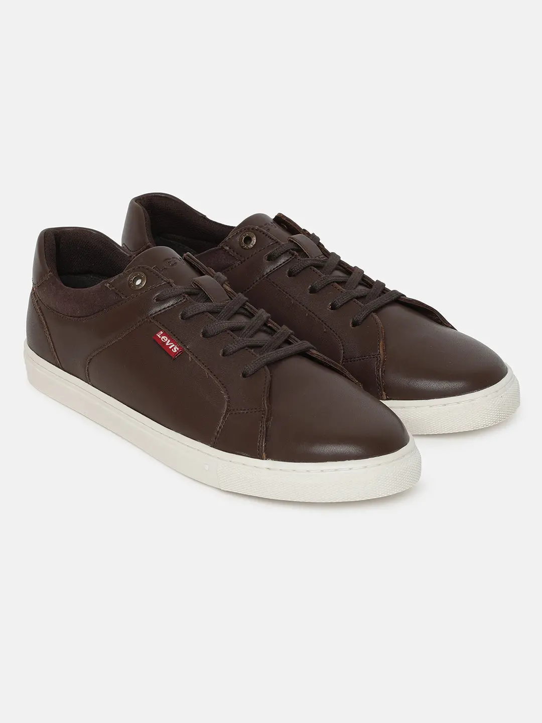 Men's Brown Solid Shoes 1