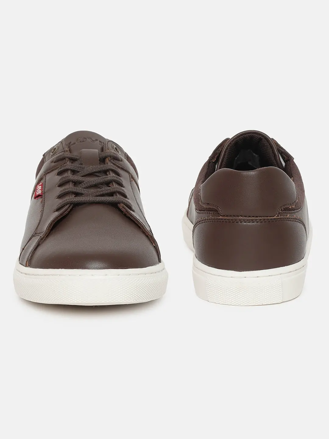 Men's Brown Solid Shoes 3