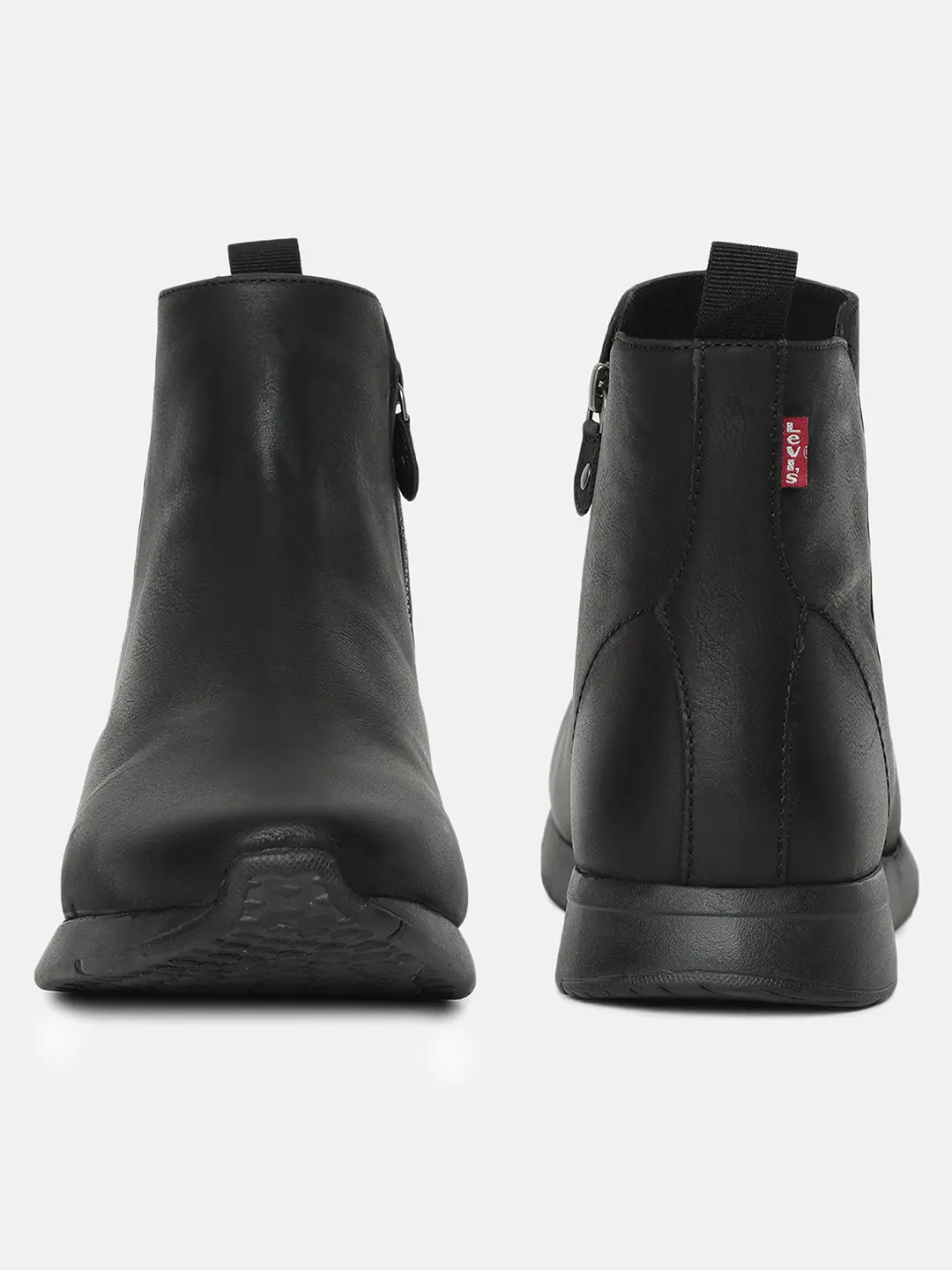 Men's Black Solid Boots 3