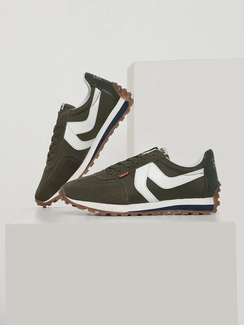 Men's Stryder Olive Casual Shoes 1