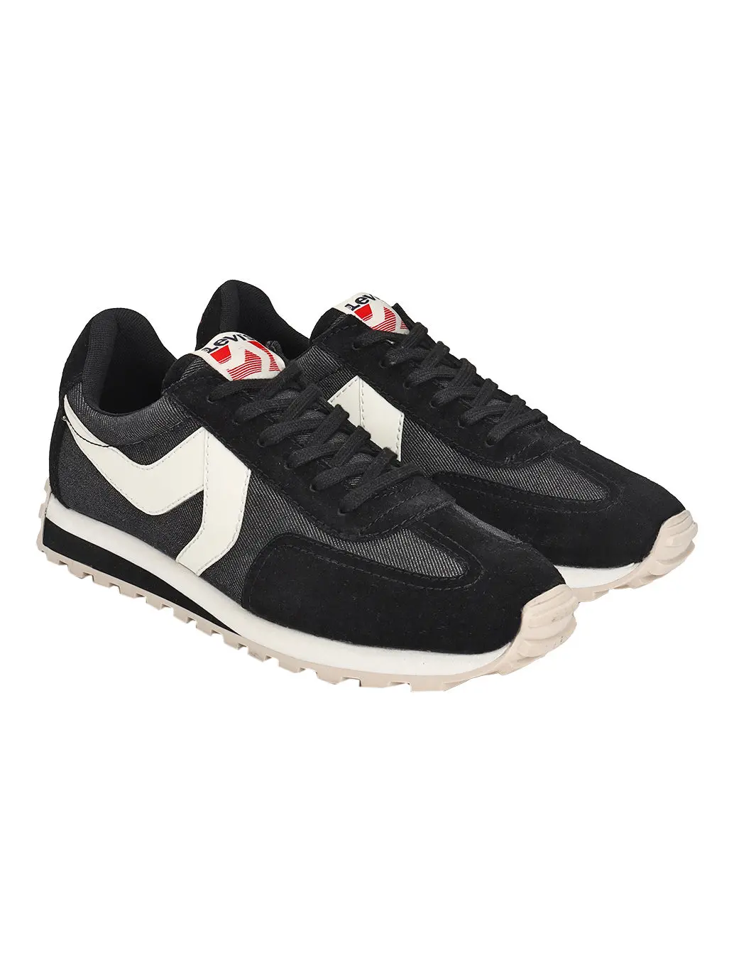 Men's Black Colorblock Sneakers 1