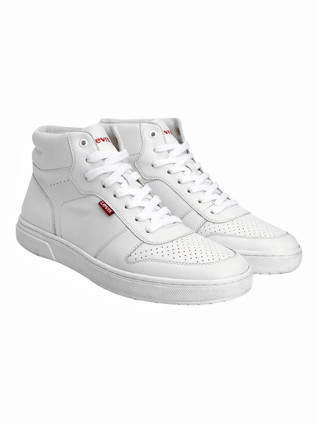 Men's White Solid Boots 1