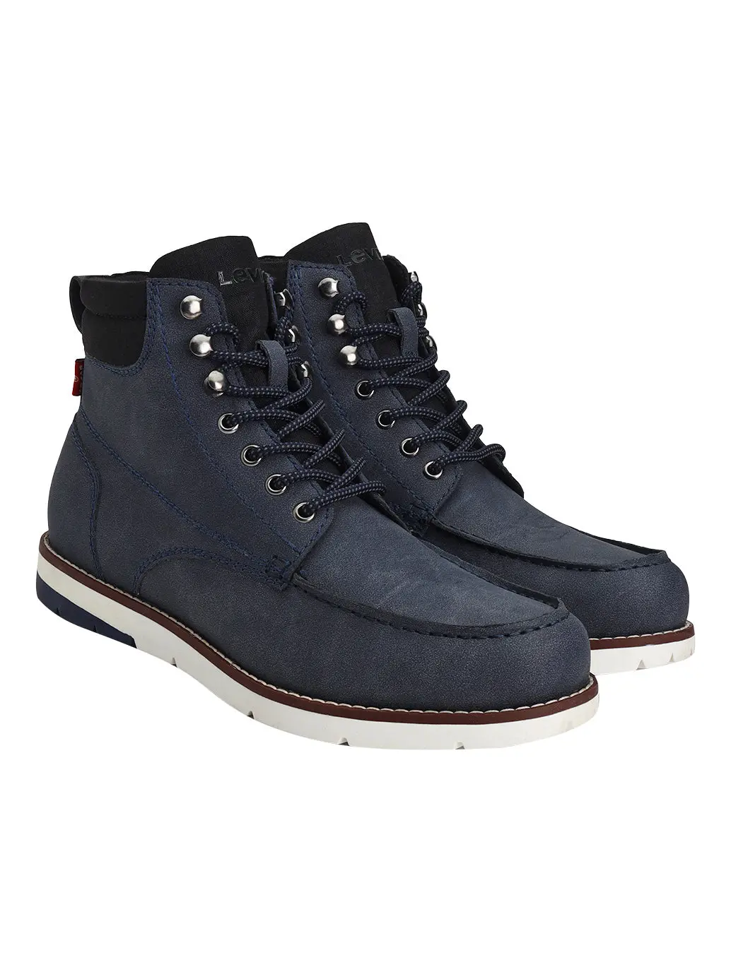 Men's Blue Solid Boots 1