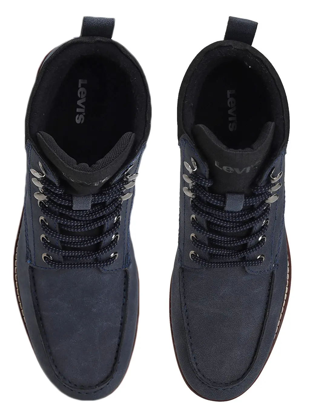 Men's Blue Solid Boots 4
