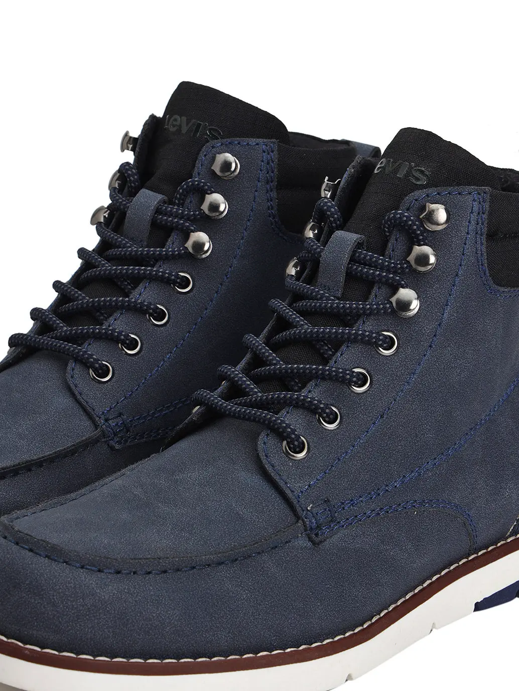 Men's Blue Solid Boots 6
