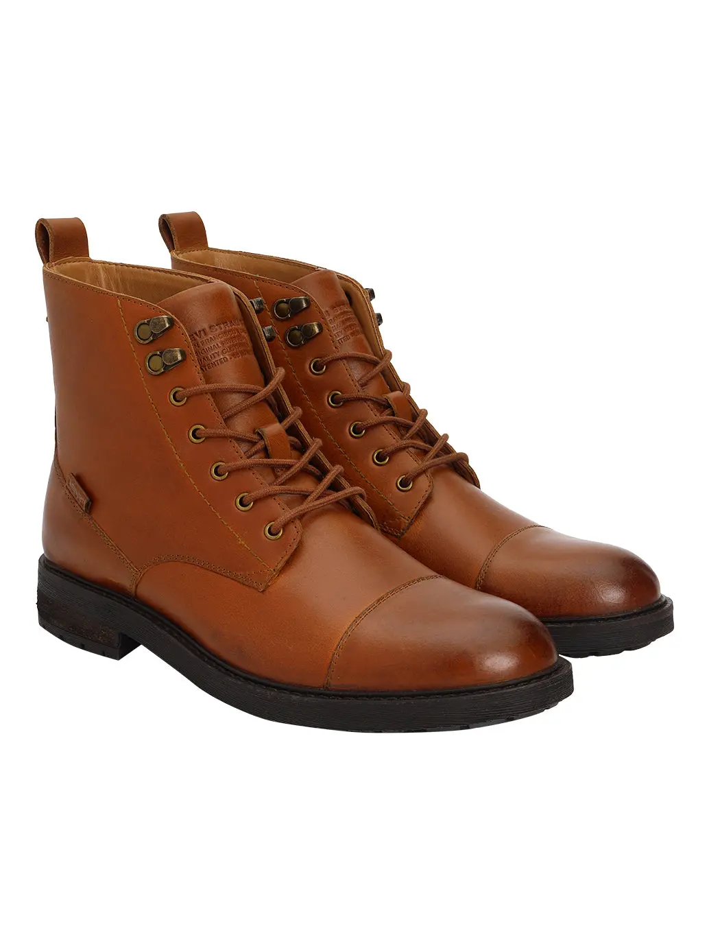 Men's Brown Solid Boots 1