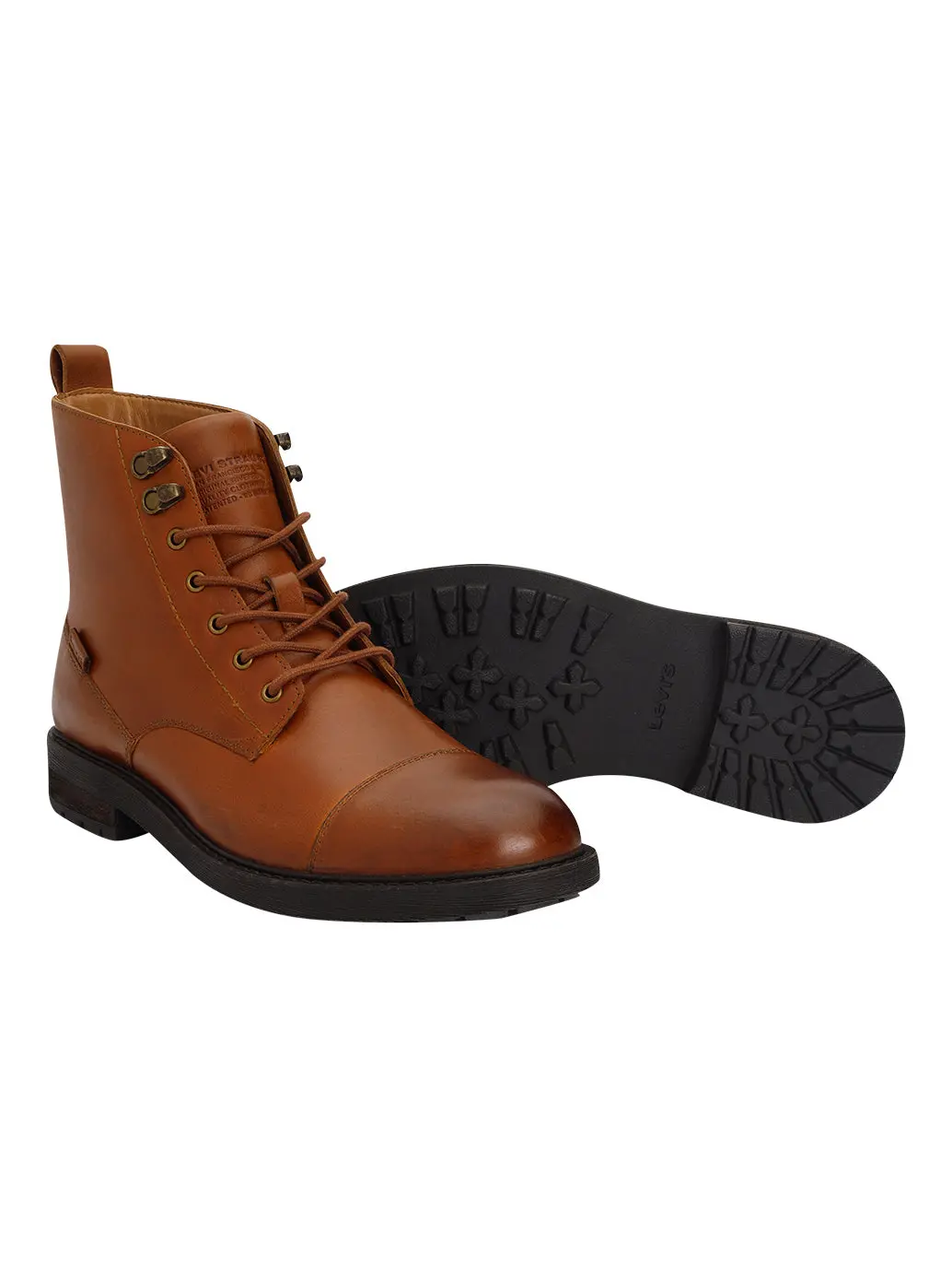 Men's Brown Solid Boots 3