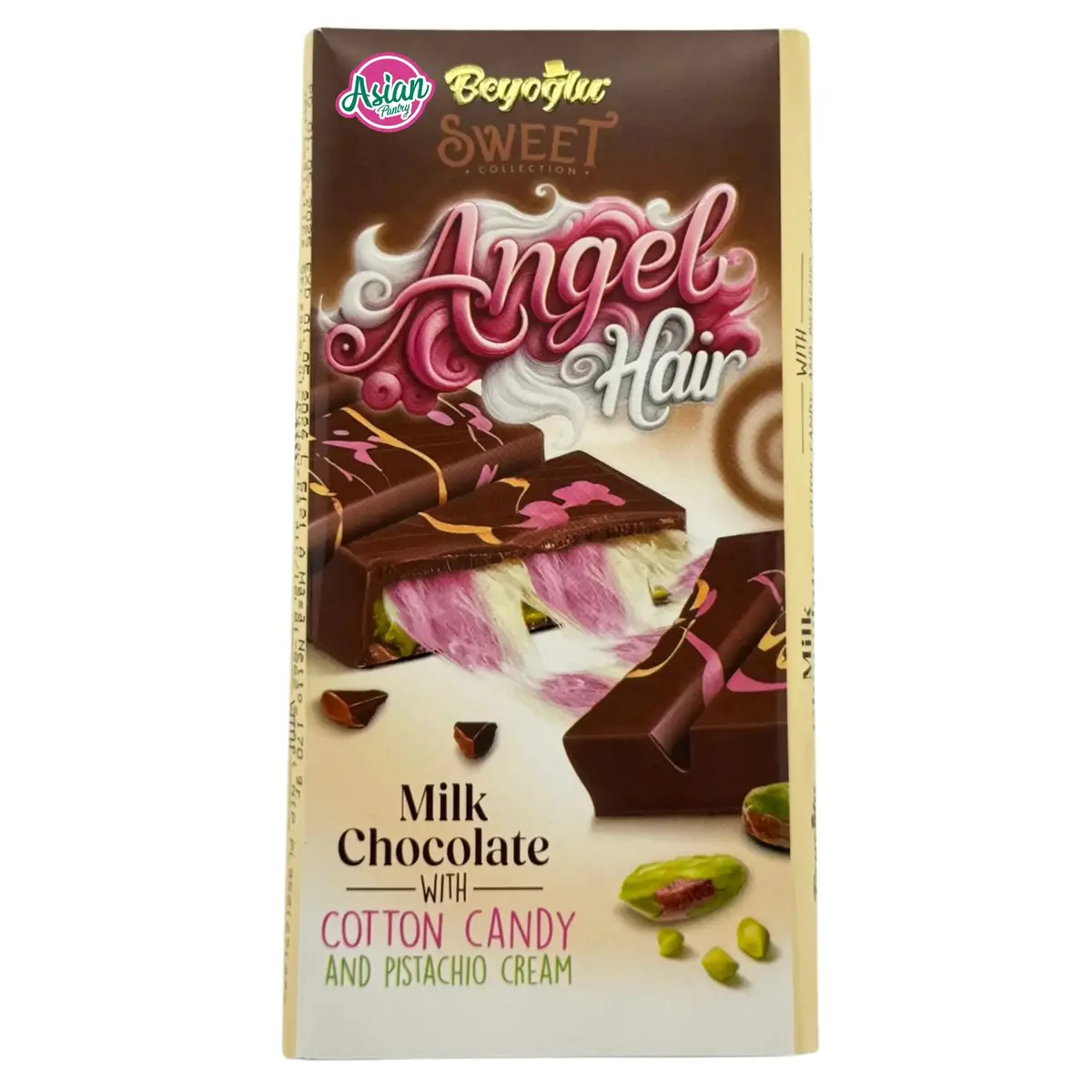 Beyoglu Dubai Chocolate Angel Hair Milk Chocolate Filled With Pistachio And Cotton Candy 170G 1